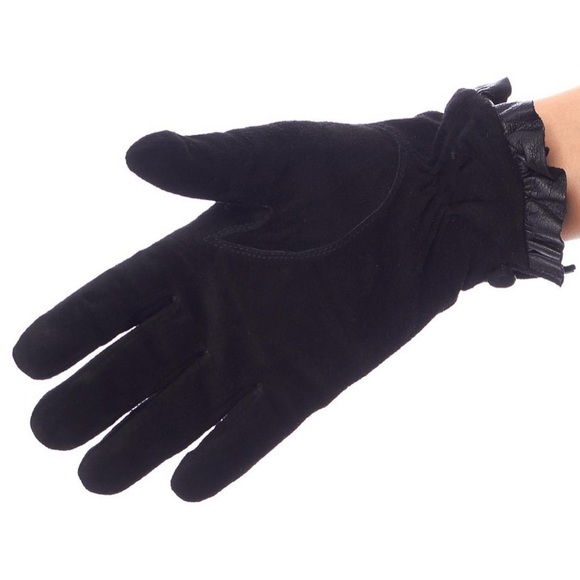 NWT Sensational Suede Fleece Lined leather Gloves - Picture 4 of 6